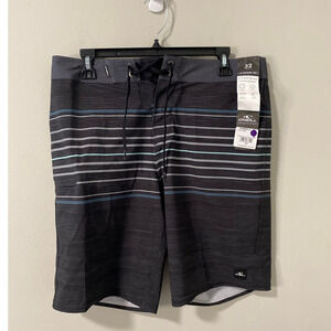 New O'Neill Hyperfreak Men's Boardshorts Swim Trunks At-The-Knee, Size 32